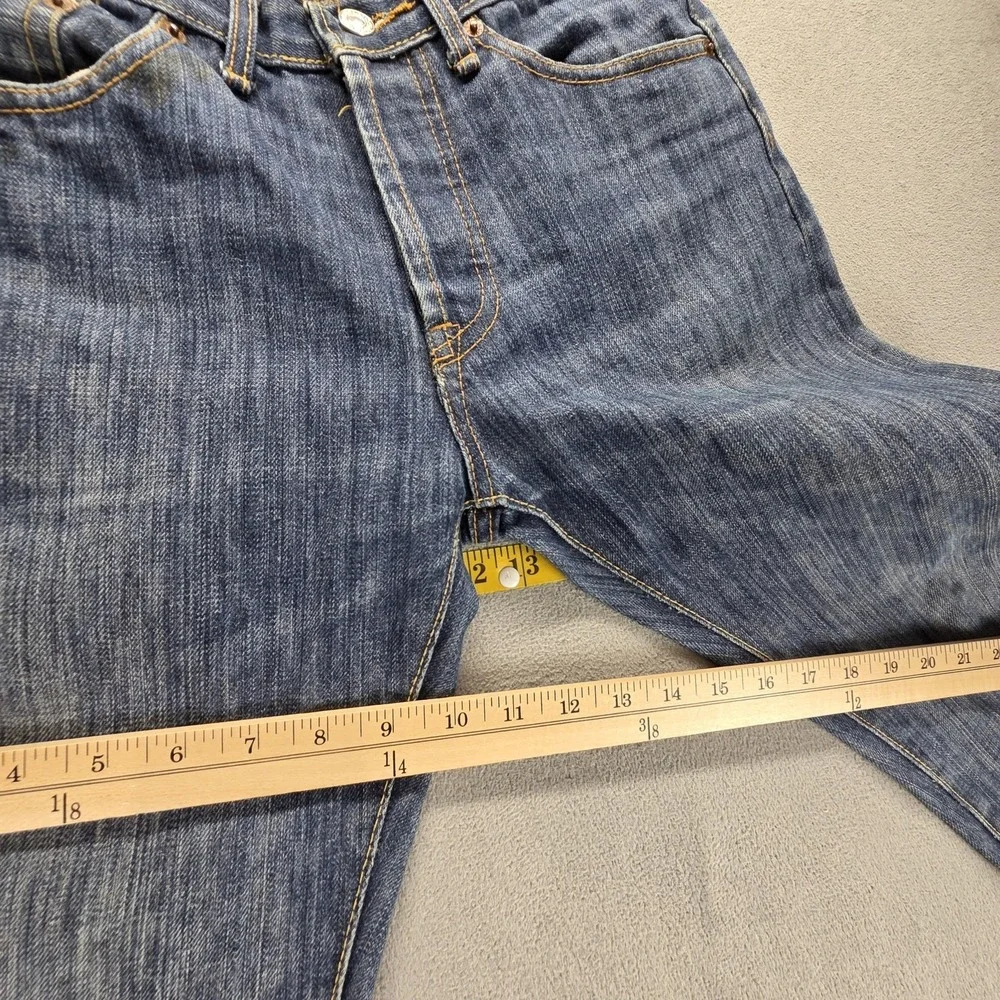 Vintage Levis 501 Jeans Mens Blue Selvedge LVC Straight‎ Button Fly Fits 28x29